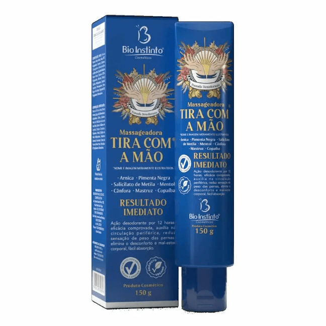 Pomada Massageadora Bio Instinto Tira com a Mão 150g